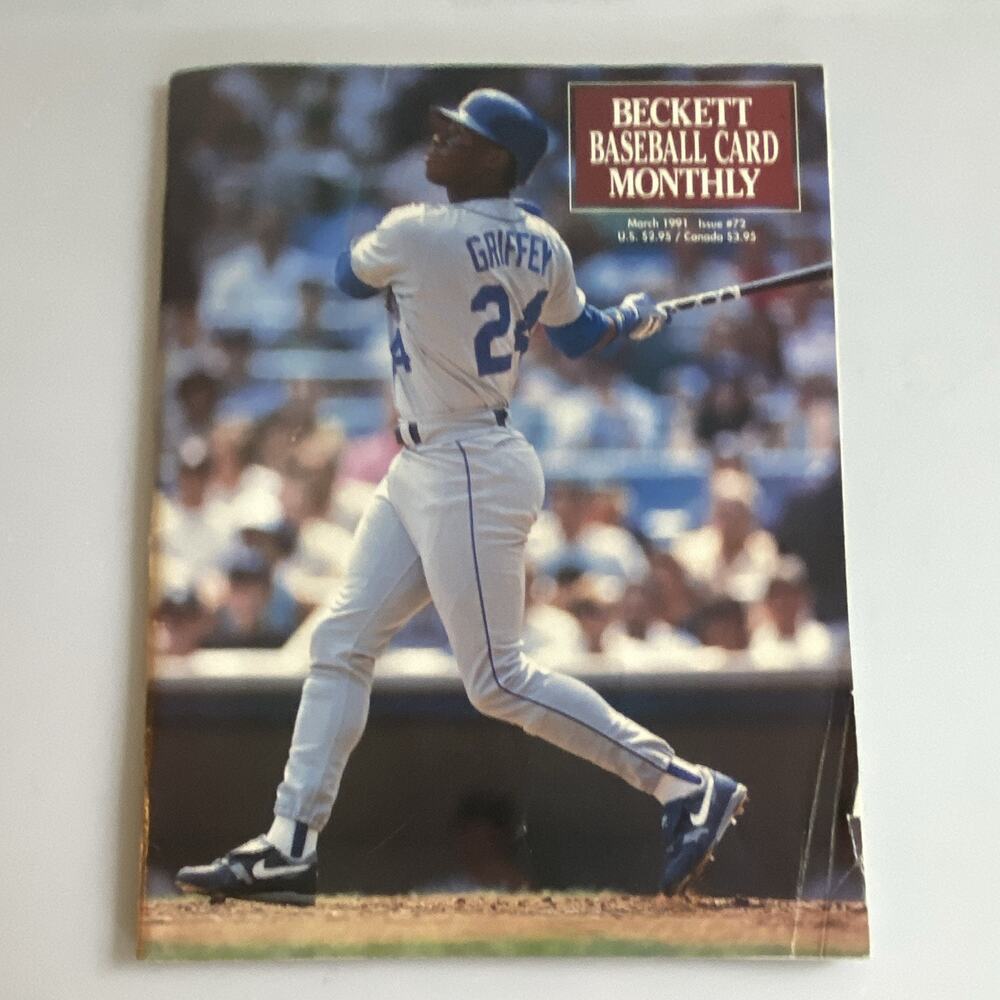 Beckett Baseball Card Monthly Issue #72 March 1991 Ken Griffey Jr. Mariners